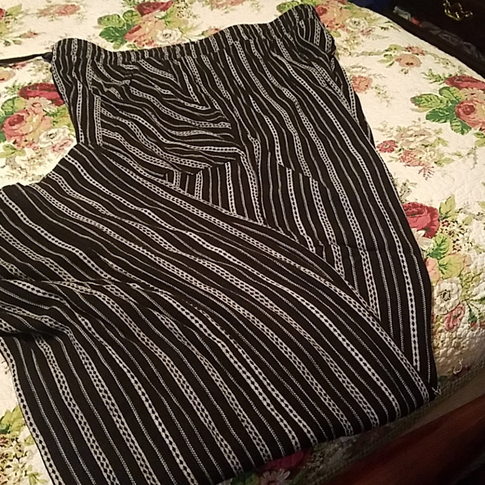 Pants women's med soft palazzo pants